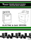 Service Manuals for Sears Kenmore Dryers (Electric and Gas models covered)